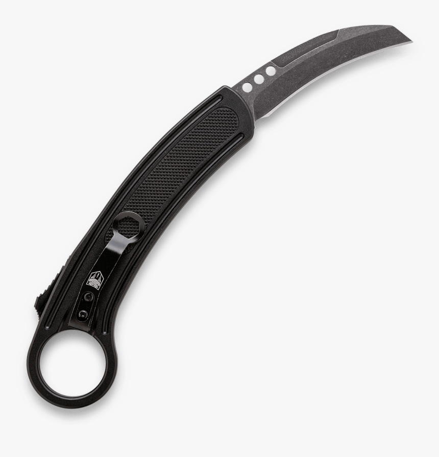 Karambit Black W/ D2 Stonewash Blade"
 Class= - Utility Knife, HD Png Download, Free Download