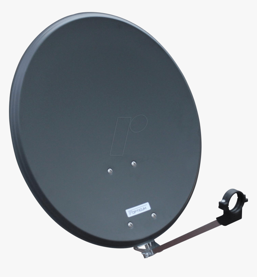 Steel Satellite Dish, Anthracite, Single Lnb Opticum - Television Antenna, HD Png Download, Free Download