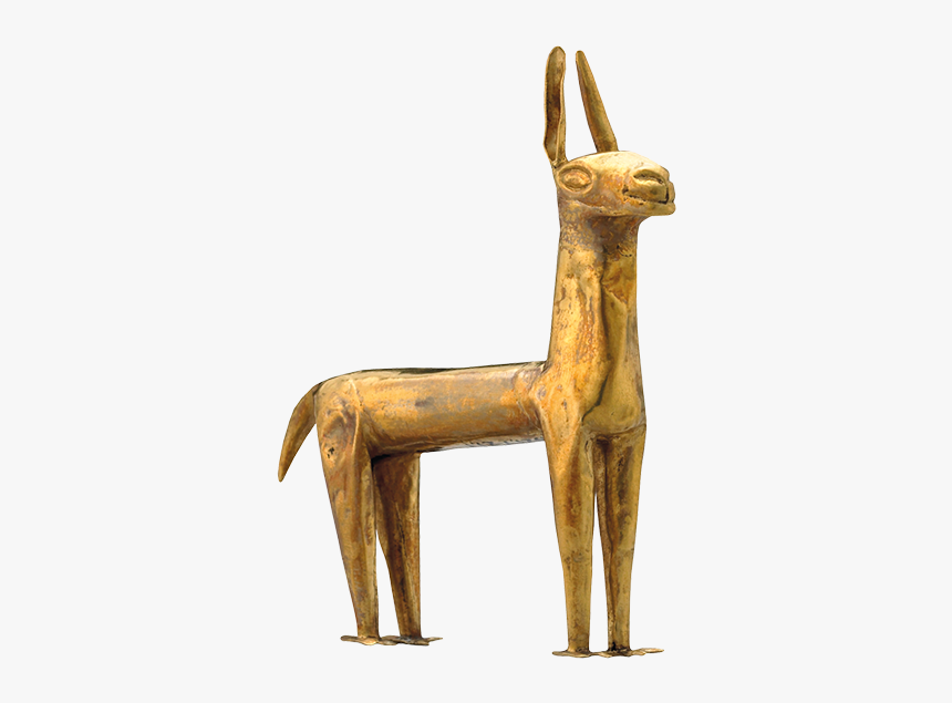 Gold Llama Figure, Peru, About - British Museum Gold Llama, HD Png Download, Free Download