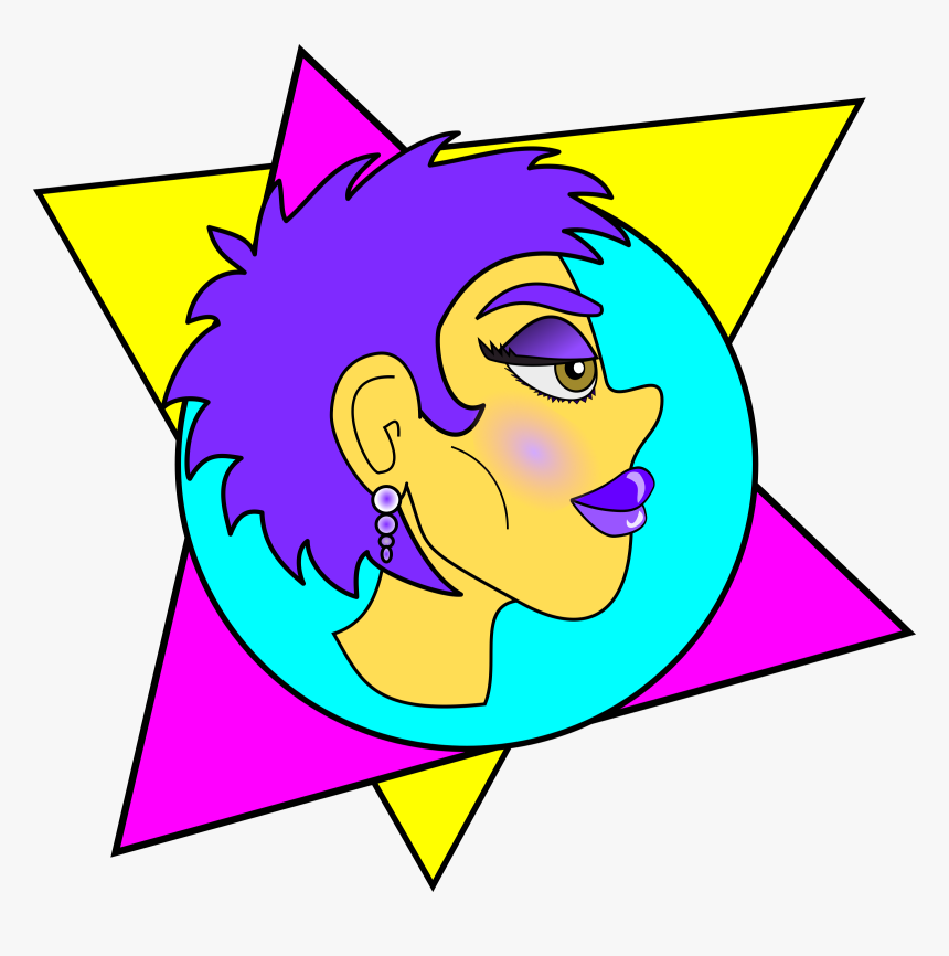 New Wave 1980s Punk Rock Cartoon Sticker, HD Png Download, Free Download