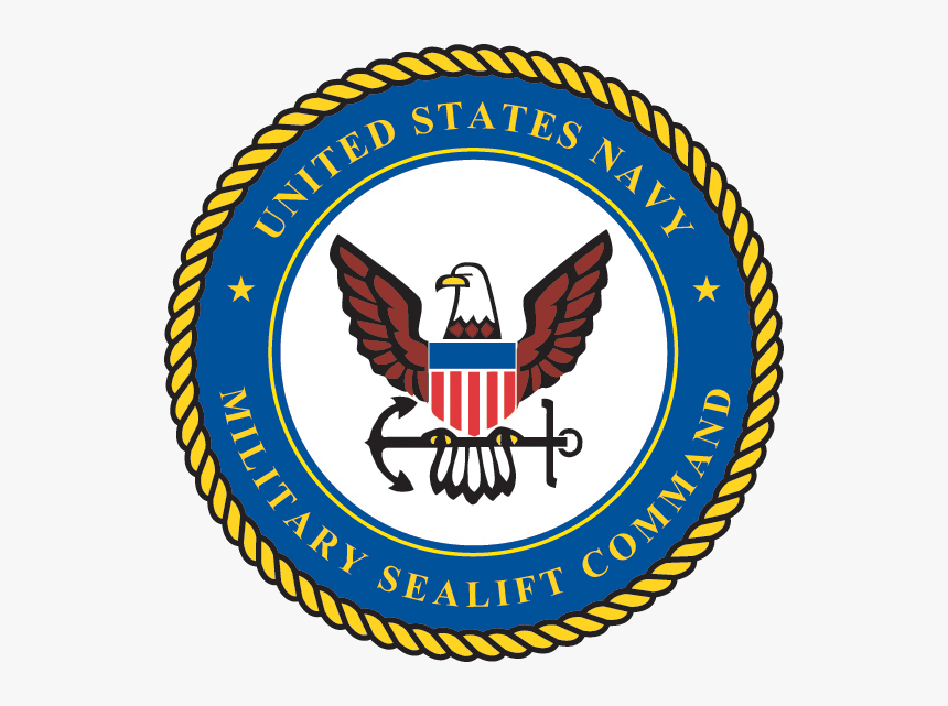 Seal Of The Military Sealift Command - United States Navy Military Sealift Command, HD Png Download, Free Download
