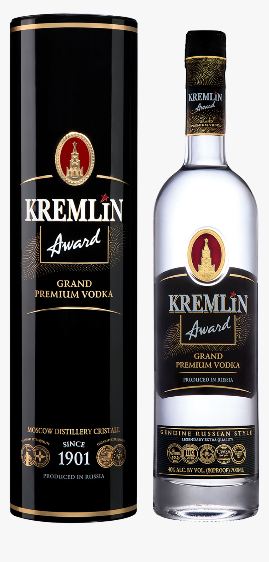 Kremlin Award Kremlin Award Grand Premium Russian Vodka - Kremlin Vodka, HD Png Download, Free Download