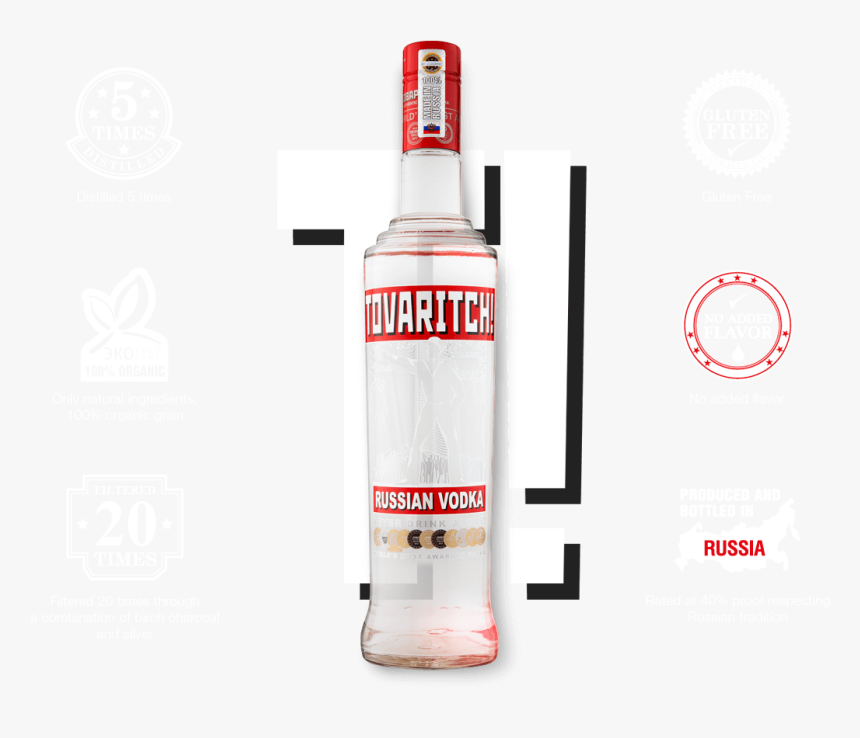 Premium Russian Vodka Is Produced In The Very Heart - Vodka, HD Png Download, Free Download