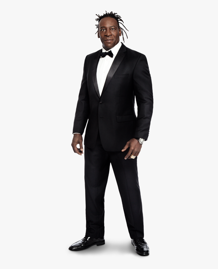 Booker T In Black Formal Dress-awl108 - Wwe Booker T Png, Transparent Png, Free Download