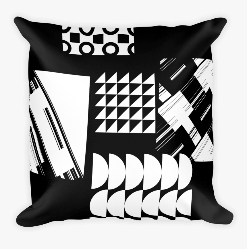Black White Abstract Cushions With Reverse Printed - Sagunto, HD Png Download, Free Download