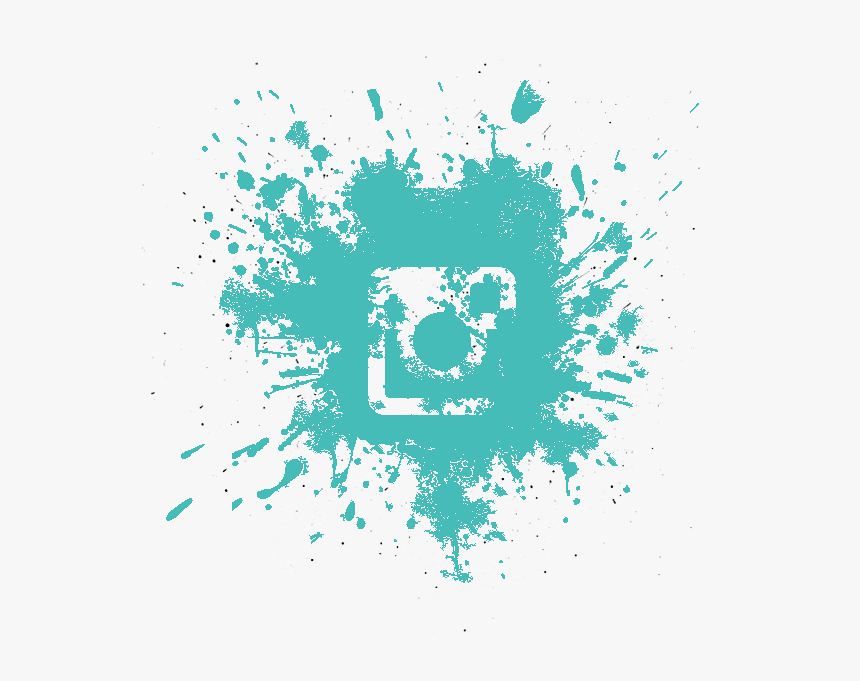 Paint Splatter Instagram Logo, HD Png Download, Free Download