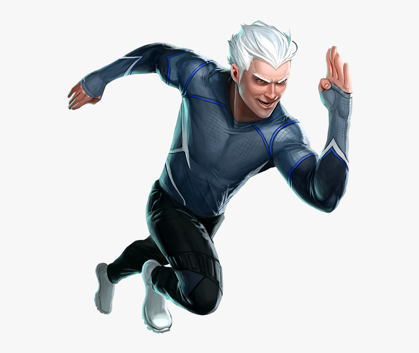 Quicksilver Png - Quicksilver Png - Marvel Puzzle Quest Artwork, Transparent Png, Free Download