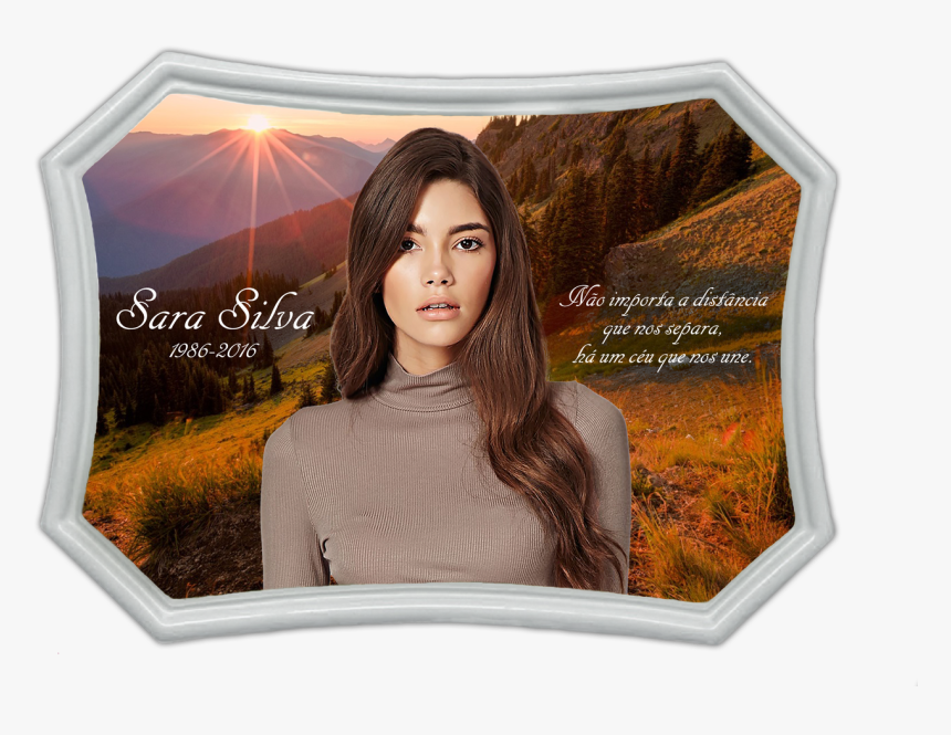 Porcelain Memorial Plaque - Picture Frame, HD Png Download, Free Download