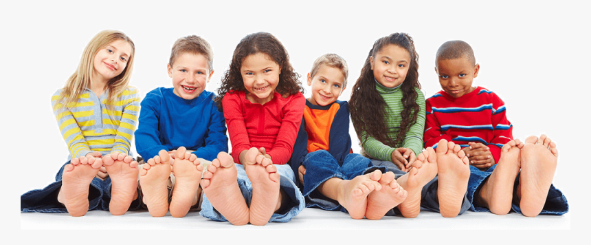 Children Sitting With Feet Showing - Group Of People Sitting Png, Transparent Png, Free Download