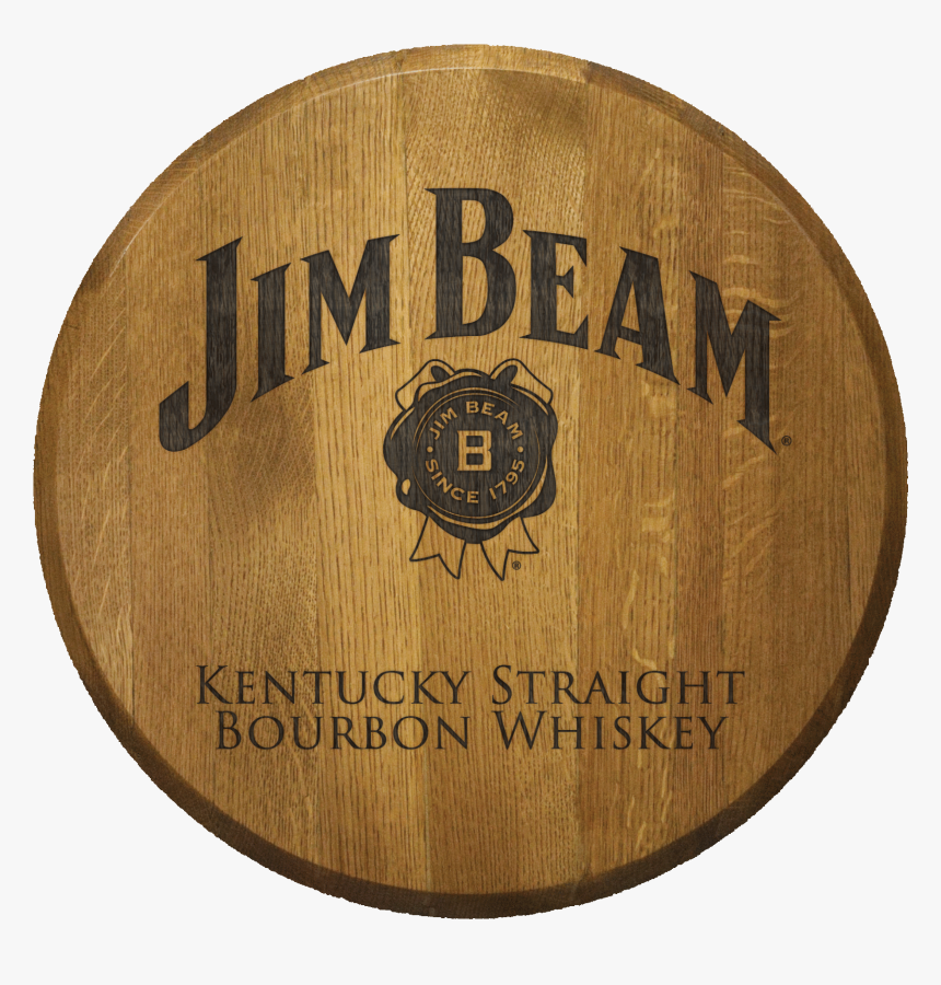 Jim Beam Bourbon Laser Engraved Barrel Head - Emblem, HD Png Download, Free Download
