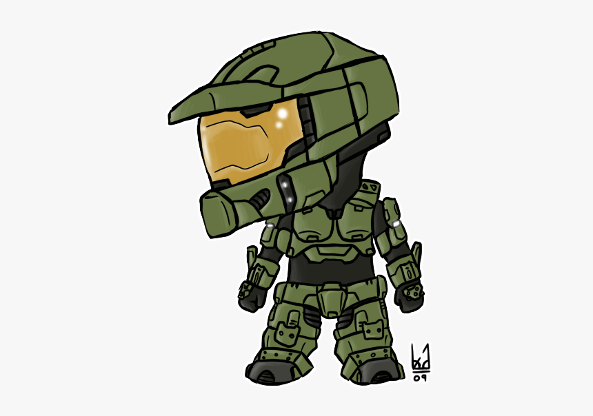 Collection Of Free Halo Drawing Chibi Download On Ui - Halo Master Chief Chibi, HD Png Download, Free Download