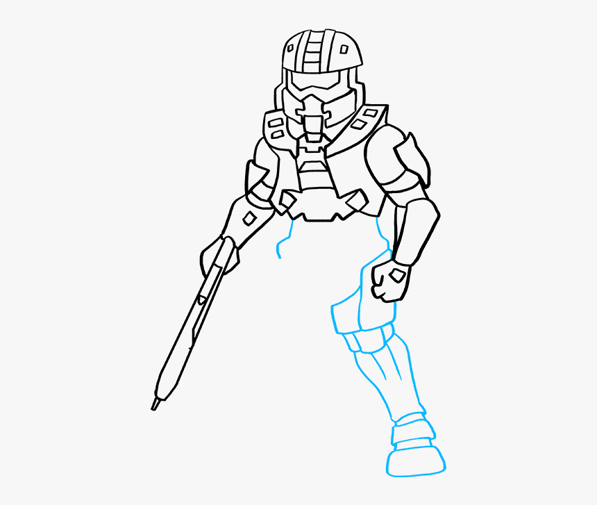 halo 4 master chief armor drawing