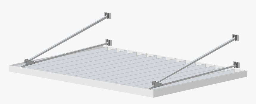 Commercial Metal Awning Rendering - Roof Rack, HD Png Download, Free Download