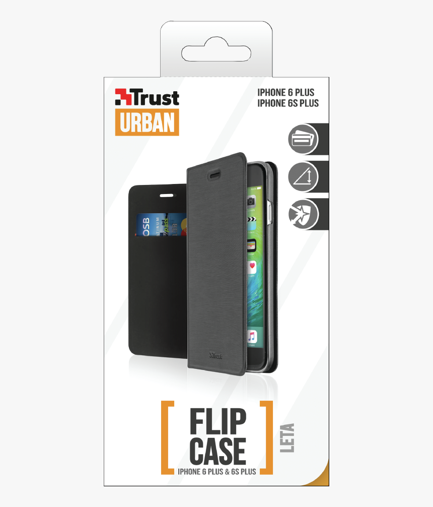 Leta Flip Case & Stand For Iphone 6 Plus / Iphone 6s - Trust Urban 4400 Mah Powerbank, HD Png Download, Free Download