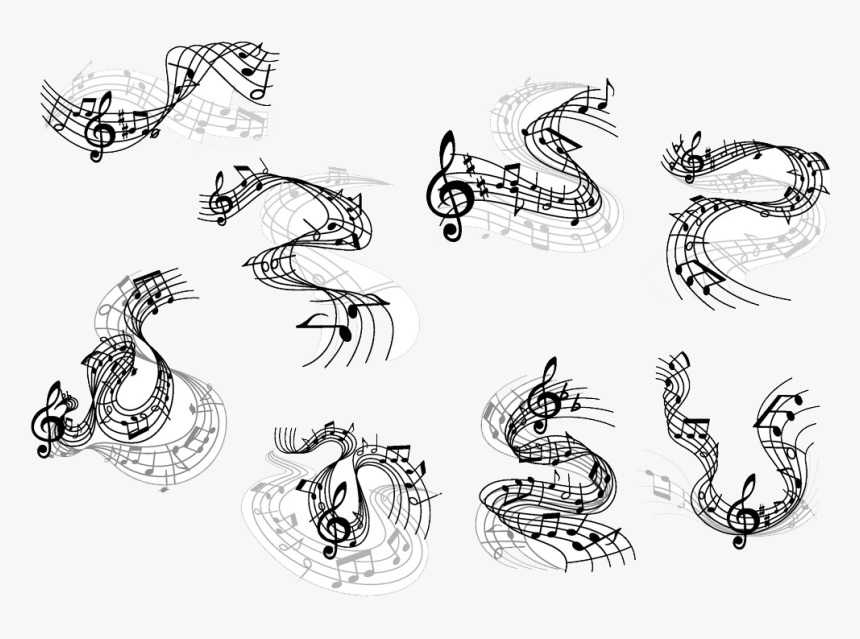 Musical Note Clef Clave De Sol Notes - Musical Symbols Art, HD Png Download, Free Download