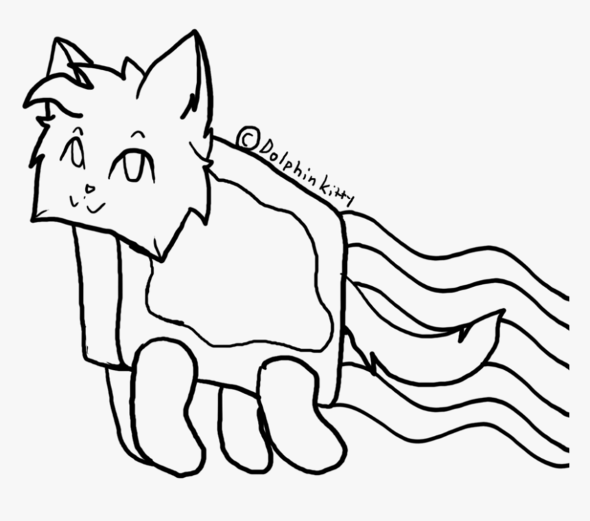 Nyan Cat Drawing At Getdrawings - Cartoon, HD Png Download, Free Download