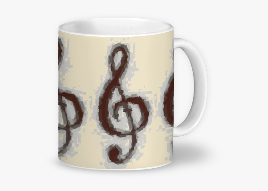 Caneca Clave De Sol De Ana Somagliana - Coffee Cup, HD Png Download, Free Download