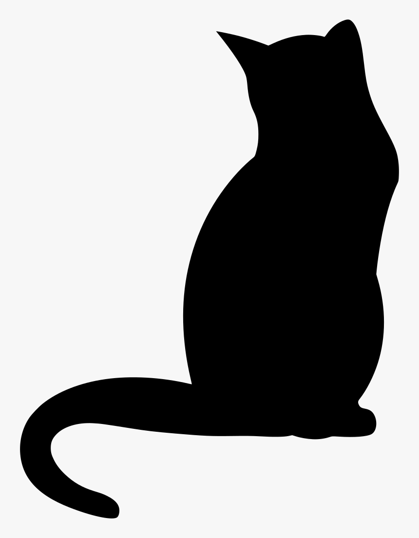 Cat Black Shadow - Sombra De Un Gato, HD Png Download, Free Download
