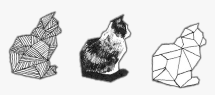 Transparent On Clipart - Cat Drawing Aesthetic, HD Png Download, Free Download