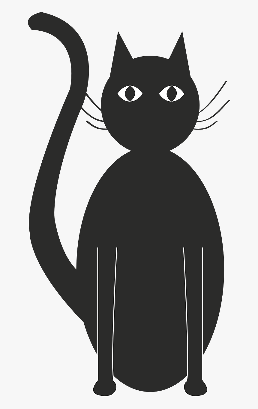 รูป วาด แมว สี ดำ, HD Png Download, Free Download