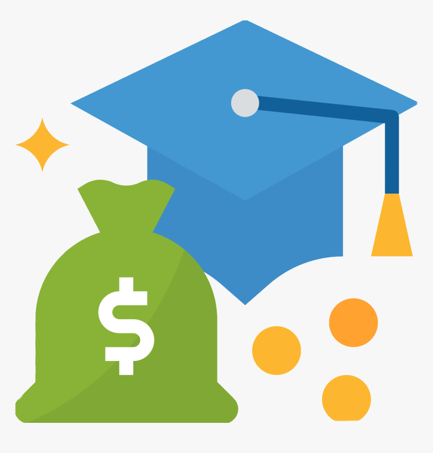 Scholarship Icon With Graduation Cap And Money - Scholarship Icon, HD Png Download, Free Download
