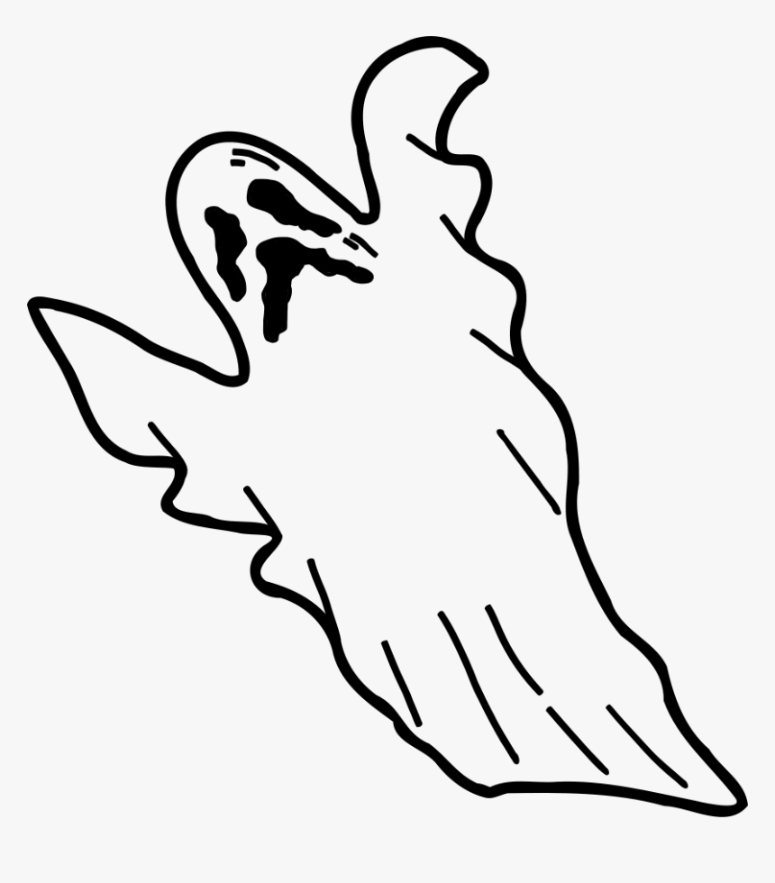 Clipart Of Spirit, Spirits And Helps - Scary Ghost Coloring Pages, HD Png Download, Free Download