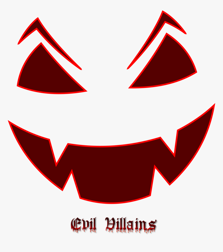 Evil Villains Logo - Halloween Pumpkin Draw, HD Png Download, Free Download
