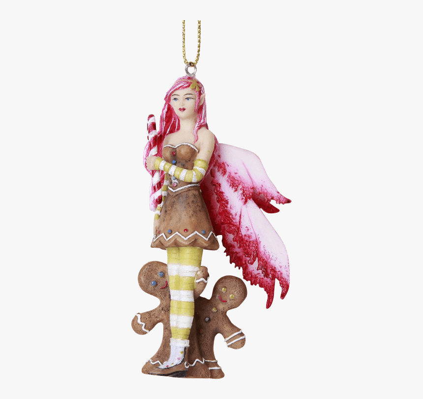 Gingerbread Fairy Hanging Ornament - Figurine, HD Png Download, Free Download