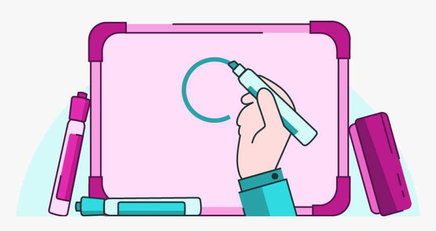 Dry Erase Board Cartoon, HD Png Download, Free Download