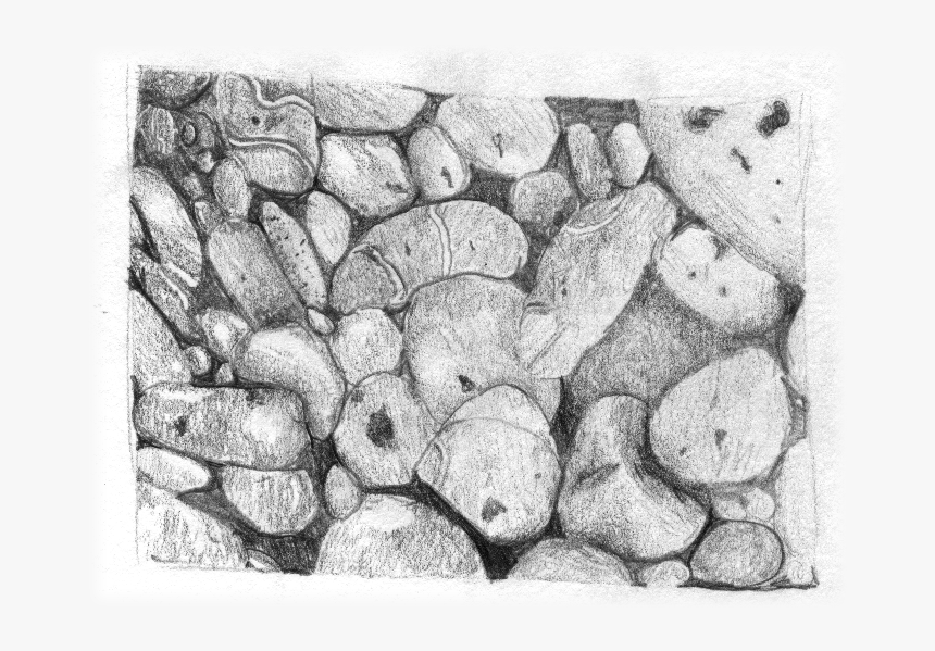 Pebbles - Line Drawing Of Pebbles, HD Png Download, Free Download