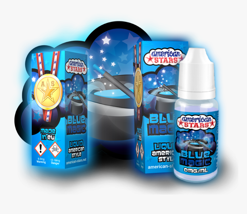 E-liquid American Stars 10ml - American Stars Blue Magic Liquid, HD Png Download, Free Download