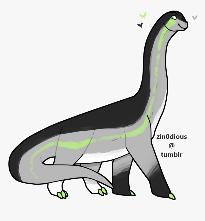 Agender Brachiosaurus Requested By @greyedandtired - Cartoon, HD Png Download, Free Download