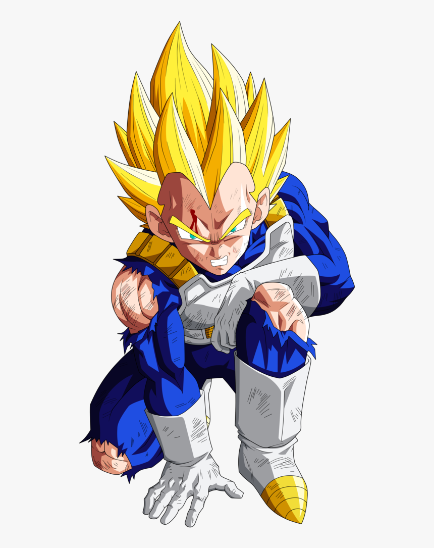 For Goku, He Actually Doesn"t Look Too Bad - Vegeta Ssj2, HD Png Download, Free Download