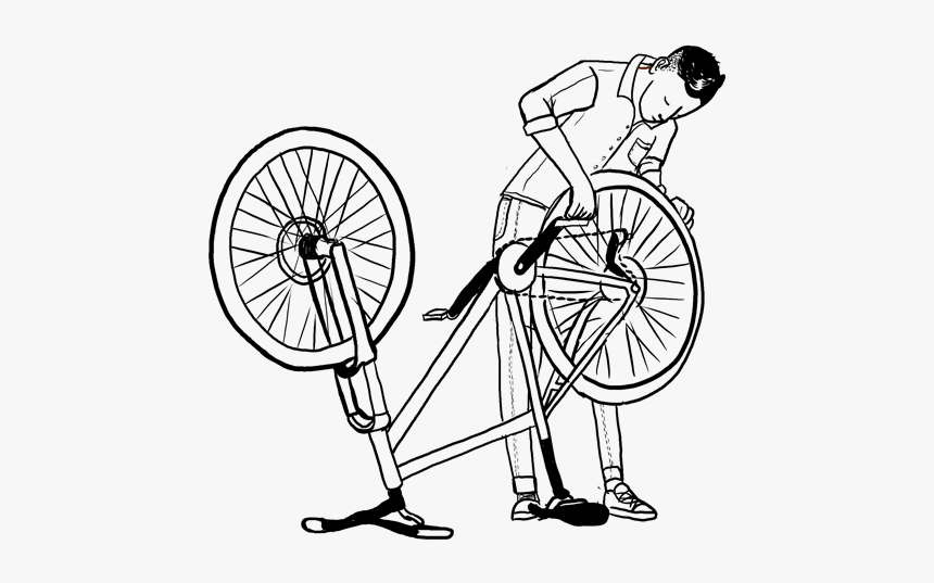 Cycle Repair Shop Drawing, HD Png Download, Free Download