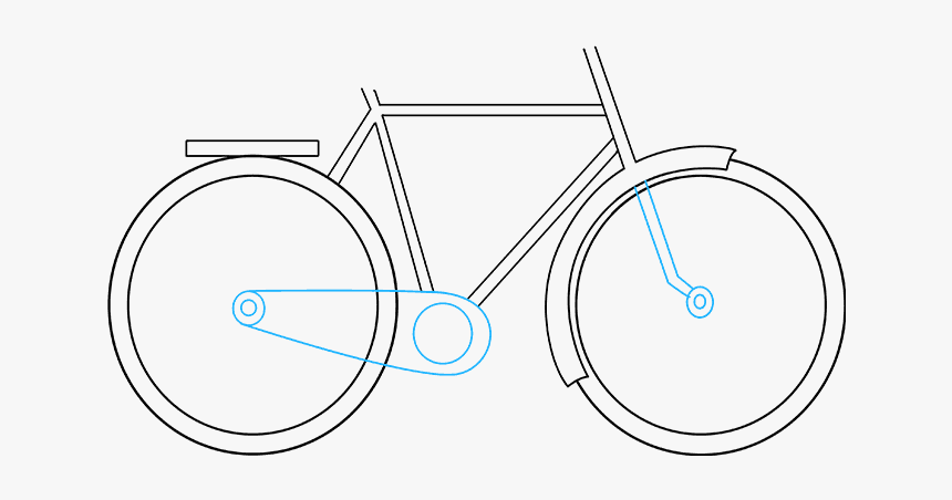 How To Draw Bike - Bicycle, HD Png Download, Free Download