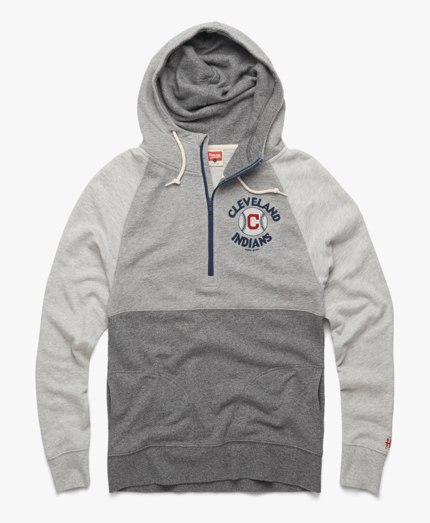 Cleveland Indians Baseball Power Zip Mlb Retro Hooded, HD Png Download, Free Download