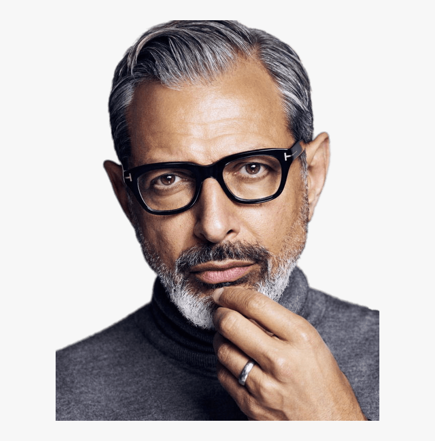 Jeff Goldblum Portrait - Jeff Goldblum Eye Glasses, HD Png Download - kindp...