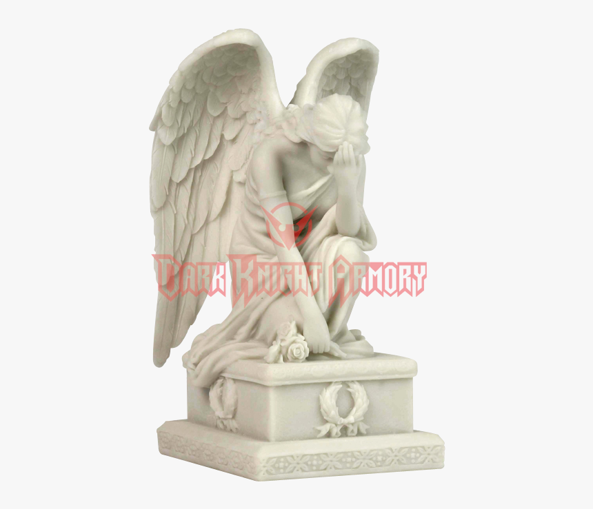 Statue Weeping Angel Sculpture Figurine - Mourning Angel Statue, HD Png Download, Free Download