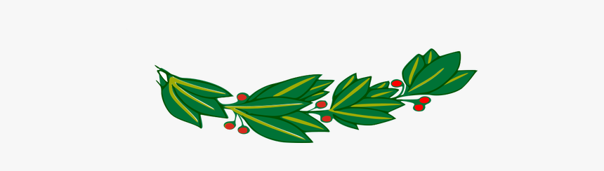 Laurel Branch With Red Berries Vector Drawing - Laureles De Escudo Png, Transparent Png, Free Download