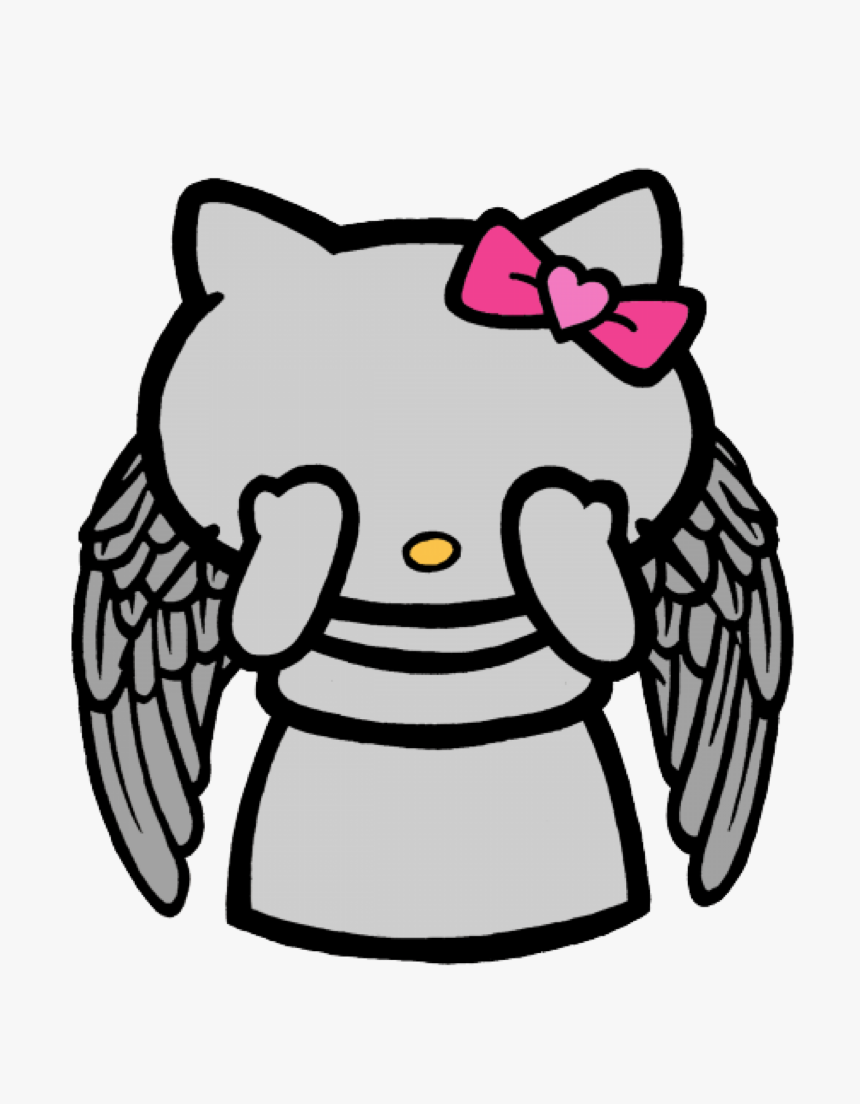 Hello Kitty Angel Dr Clipart Hello Kitty The Doctor - Angel Hello Kitty Drawing, HD Png Download, Free Download
