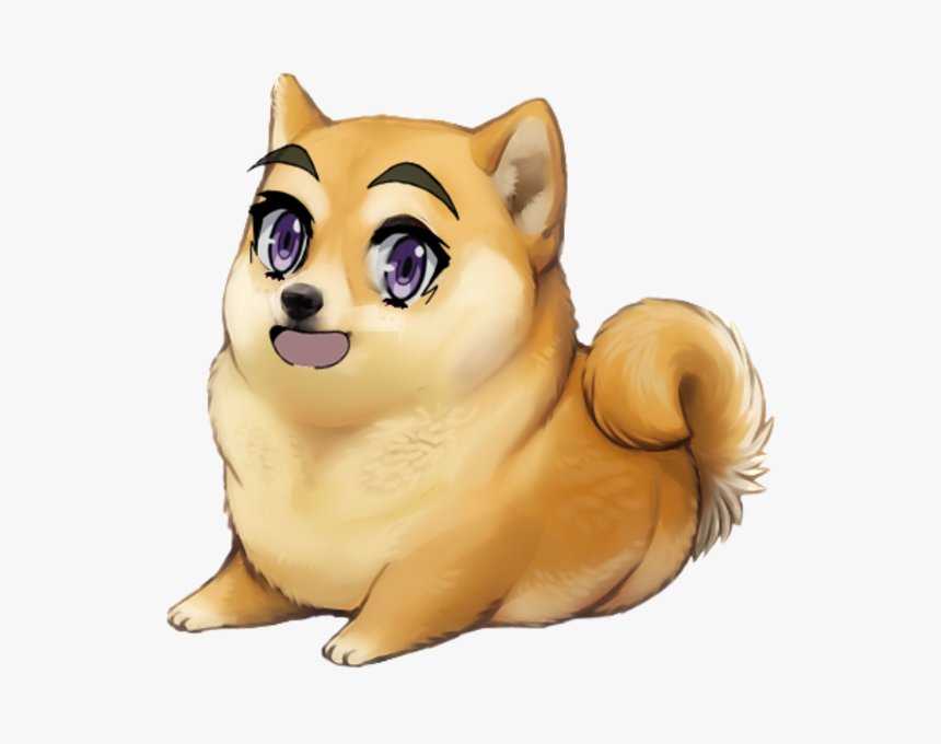 Shiba Inu Dog Dog Like Mammal Facial Expression Dog - Doge Drawings, HD Png Download, Free Download