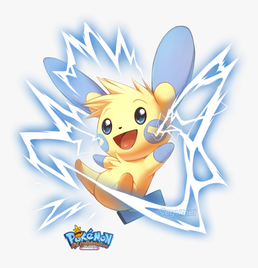 Minun Pokemon Fan Art, HD Png Download, Free Download