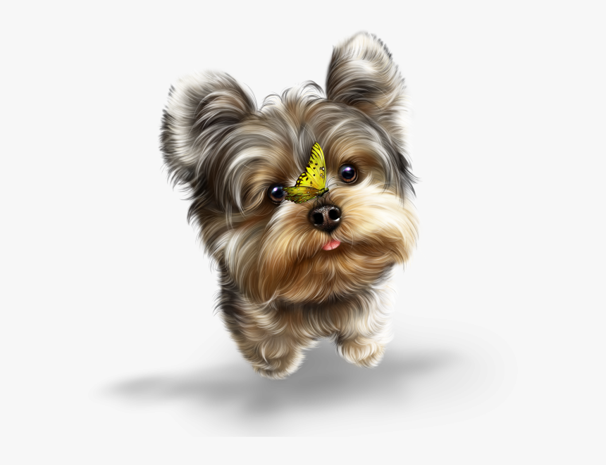 Fairy Yorkie And Butterflies 2 - Yorkie Transparent, HD Png Download, Free Download