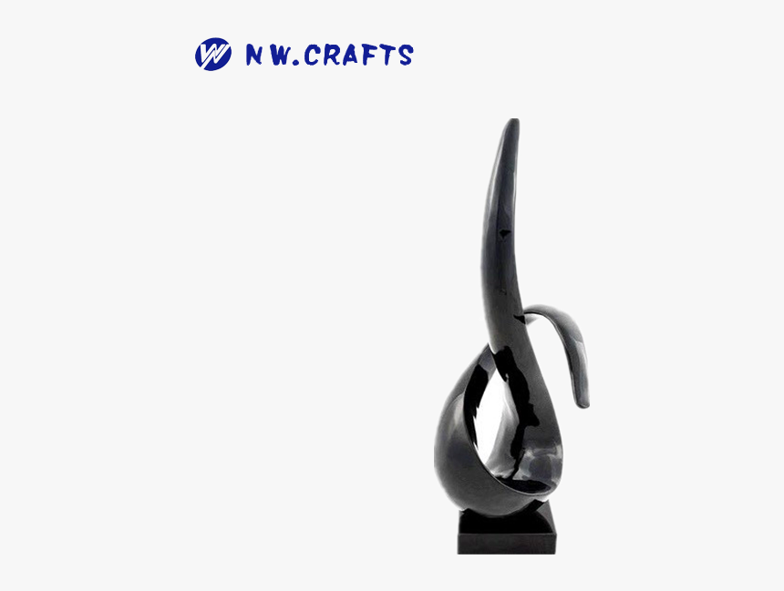 Modrest Abstract Rotatory Statue Modern Resin Black - Bronze Sculpture, HD Png Download, Free Download