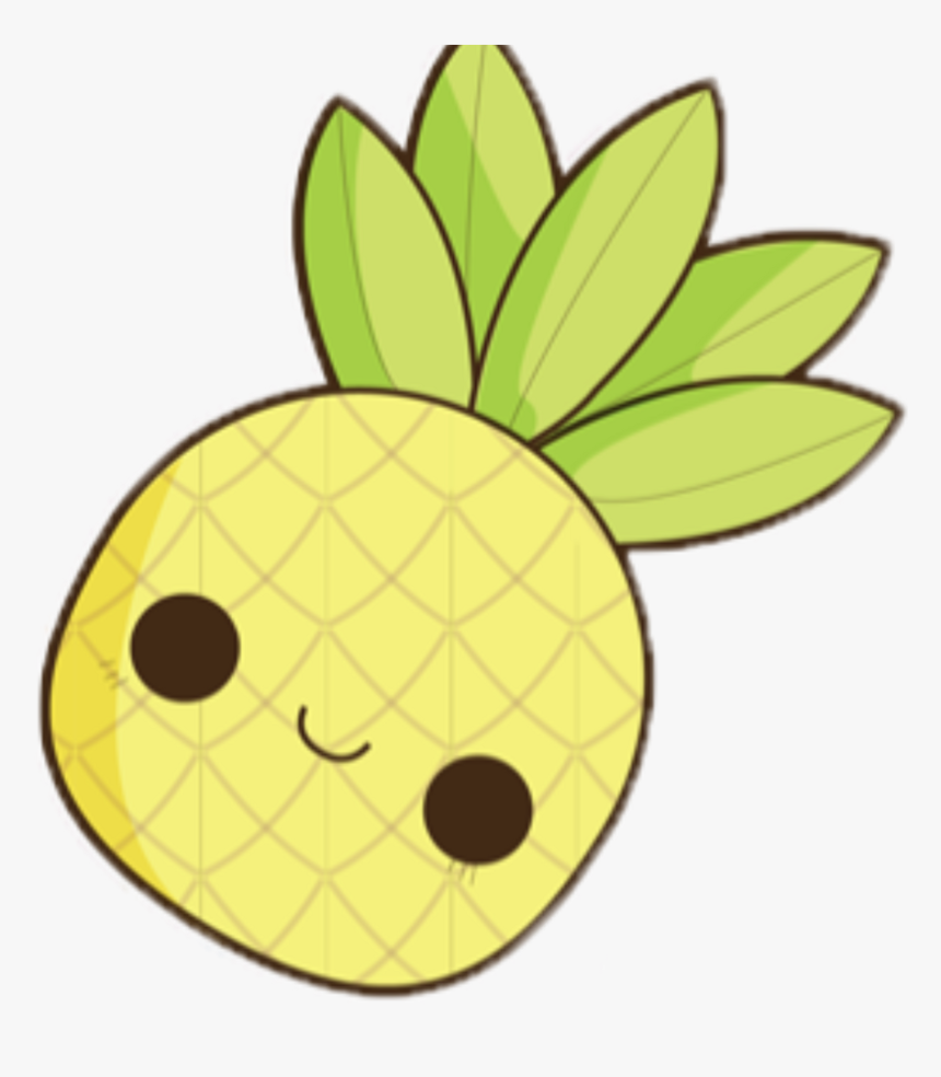 By Ilovebratayley - Pineapple Drawing Kawaii, HD Png Download, Free Download