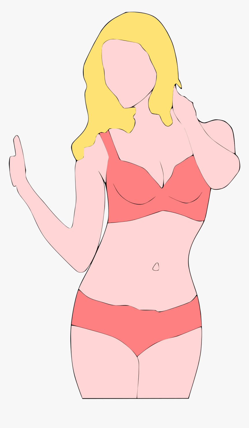 Bikini Woman Thumbs Up Clip Arts - Lingerie Top, HD Png Download, Free Download
