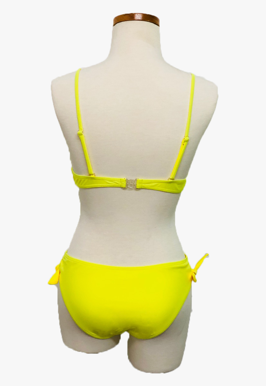 Women"s Tie Front Bralette Bikini -back - Mannequin, HD Png Download, Free Download
