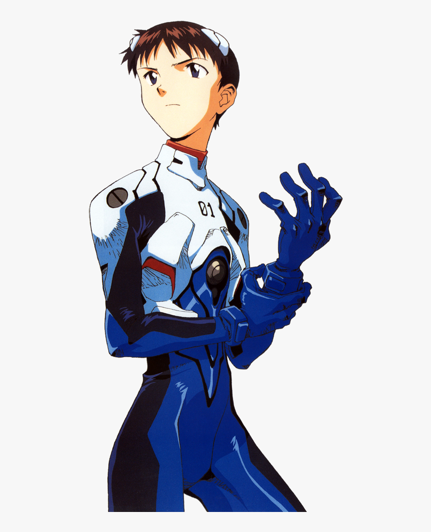 Neon Genesis Evangelion Ikari Shinji , Png Download - Anime Sci Fi Characte...