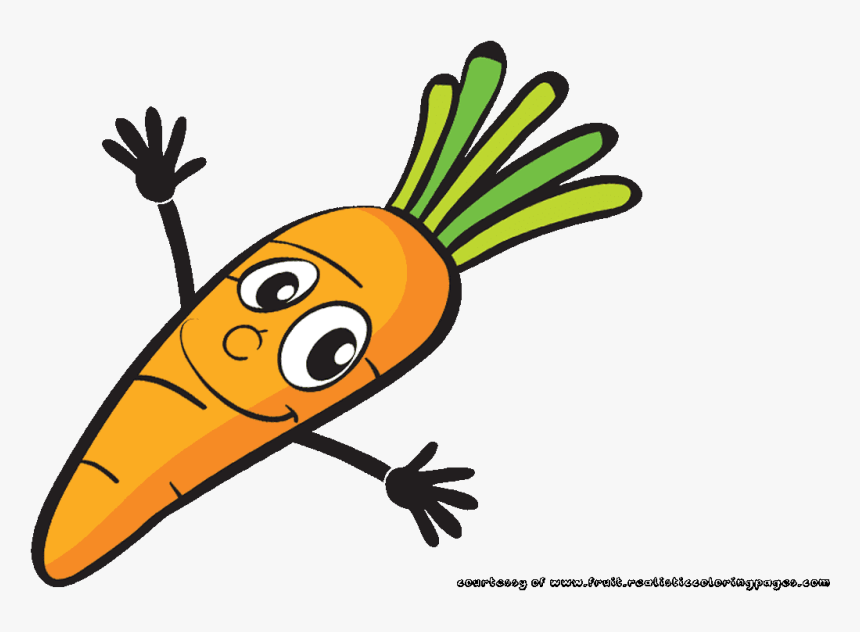 Carrot Clipart Fruit Name - Vedgies Cartoon, HD Png Download, Free Download