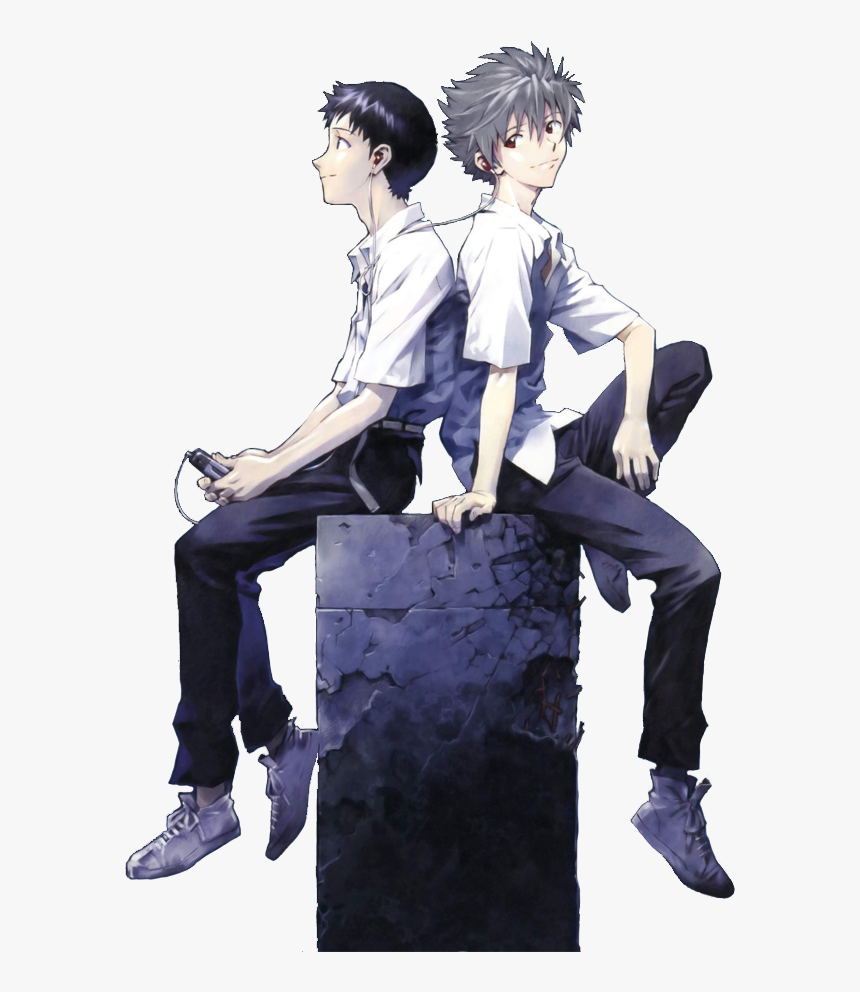 Picture - Kaworu And Shinji Png, Transparent Png, Free Download